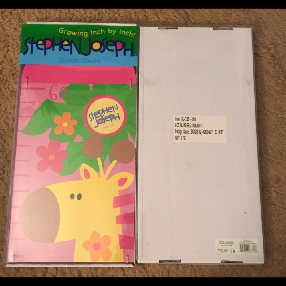 Stephen Joseph Zoo Giraffe Photo Growth Chart